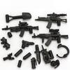 Stadt Militär Waffenpaket Waffen Spezialeinheit Soldat MOC SWAT Mini Actionfiguren Armee Polizei Teile Baustein Steine Spielzeug