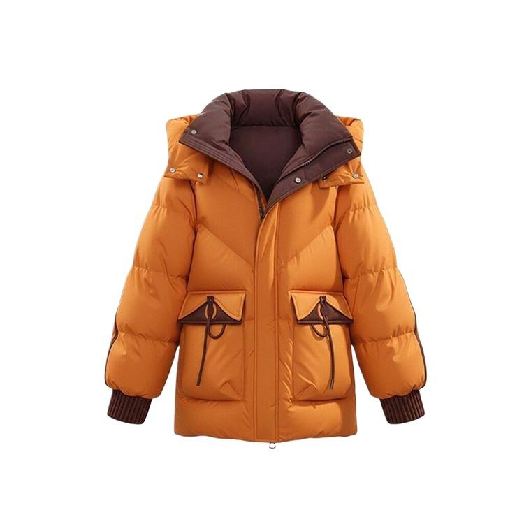 Cloud Puff Medium and Long Cotton Clothing Women's Winter New Fashion Foreign Style Loose Hooded Warm Jacket Thick