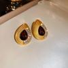 Acrylic Oval Diamond Ring Bracelet Earrings Necklace Accessories Women's Clavicle Chain Versatile Necklace