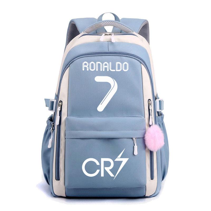 Large Capacity Schoolbag with Shoulder Strap; Student Three-piece Pencil Case Set