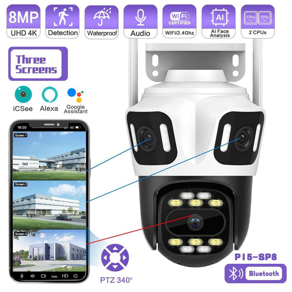 Ultra Clear Night Vision WiFi Panoramic Camera for Home & Outdoor Monitoring