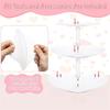 Elegant 3 Layers Heart Shaped Cupcake Holder for Weddings and Celebration Acrylic Dessert Display Stand Cake Organizer