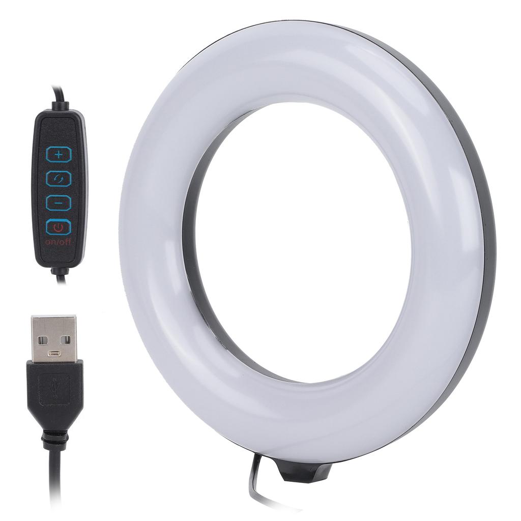 6 Zoll 3000-6000K Duale Farbtemperatur Ring Fülllicht für Live-Streaming Online-Meeting