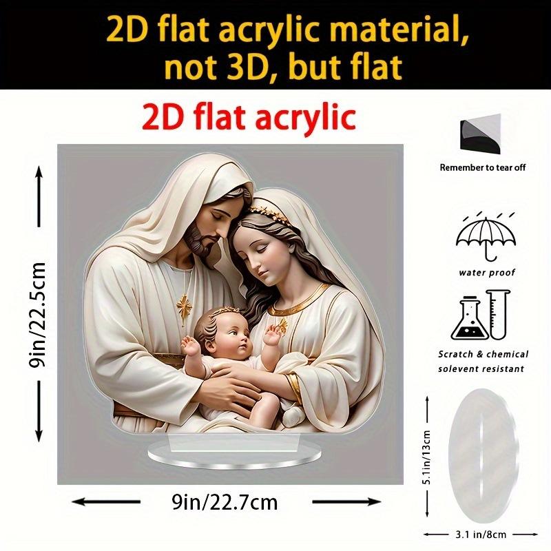 Nativity Scene Desktop Decor Christmas Ornament Home Cafe Display Perfect Holiday Gift