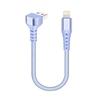 Short 90-Degree Right-Angle USB Type-C to a Cable Nylon Material Power Bank Data Transfer Cord for iPhone 17 for for S25