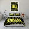 Nirvana Faccina Sorridente Giallo Nero Set Biancheria da Letto Set Biancheria da Letto (1 copripiumino, 2 federe, piumino non incluso)
