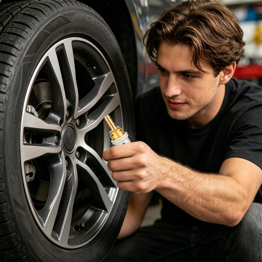 Air Pump Tire Connector Leak-Proof Easy Maintenance Air Pump Replacement Nozzles For Vehicles Trailer RV Sedan Pickup Motorcycle