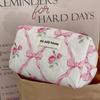 Vintage Butterfly Bow Flower Toiletry Bag With Soft Polyester Material For Daily Use