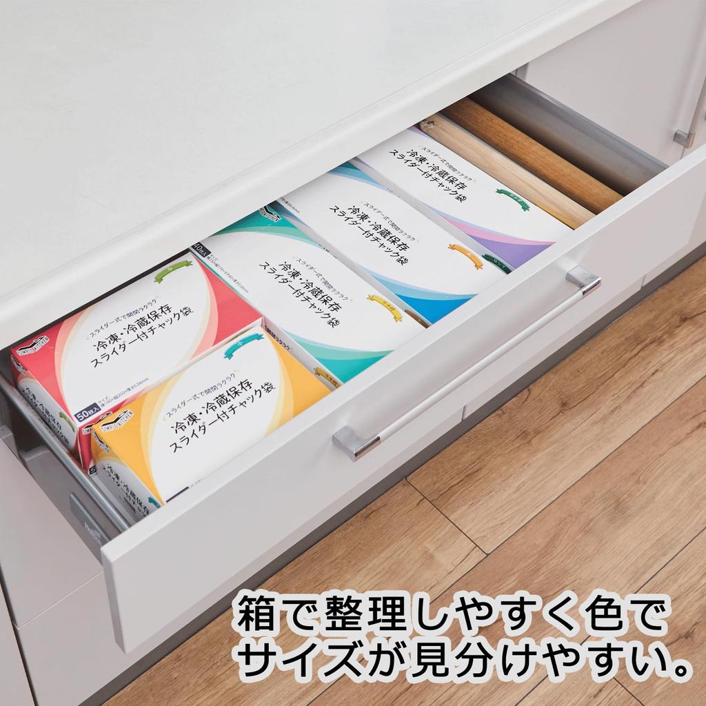 Simple Kitchen Freezer Refrigerated Storage Zipper Bag with Medium 50 Pieces Freezer Zipper Stock Bag Microwave Storage Container Sealed Food