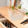Iron Storage Basket Cosmetic Organizer Square Sturdy Snack Bin Wire for Bedroom Kitchen