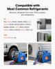 Portable Refrigerant Recovery Machine, 3/4 HP 220V 50Hz Single Cylinder AC Recovery Machine for Liquid Vapor Refrigerant, 1450 RPM Recycling Unit HVAC