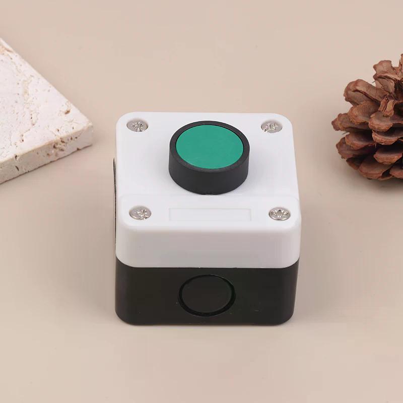 ABS Weatherproof Push Button Switch Station Box One Button Control Copper Contact Points For Gate Opener