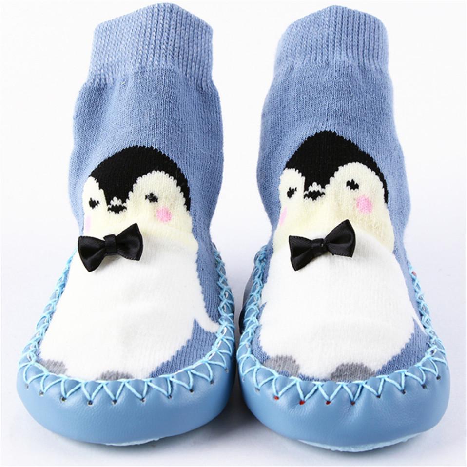 Indoor Sock Newborn Baby Socks Winter Thick Terry Cotton With Rubber Soles Infant Animal Funny Sock