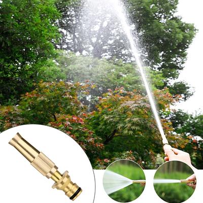 1PC Hose Pipe Water Spray Gun Washing Machine Nozzle Spray Nozzle Metal Brass Lawn Garden Car High Pressure Solid