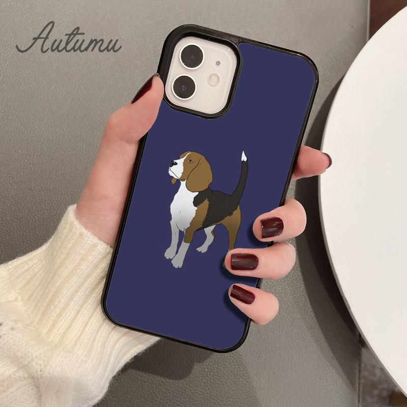 Roztomilý pouzdro na telefon s motivem psa Beagle pro iPhone 11 12 13 14 Pro Max mini X XR XS SE 2020 5 6S 7 8 Plus Samsung Galaxy S21 S22 Kryt skořepina