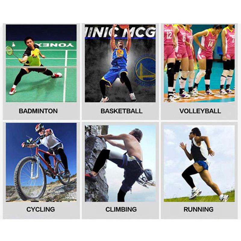 1Pcs Full Leg Sleeves Long Compression Leg Sleeve Knee Sleeves Protect Leg, For Man Women Basketball Cycling Football Running
