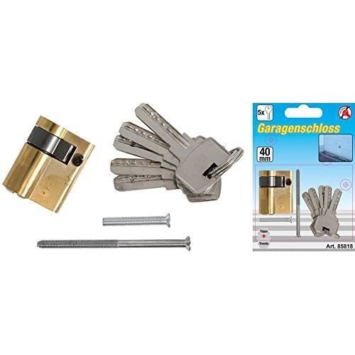 Cylindre Pour Porte De Garage - KRAFTMANN - FORCE HOMME 85818 - 40 Mm - Durable Et Résistant