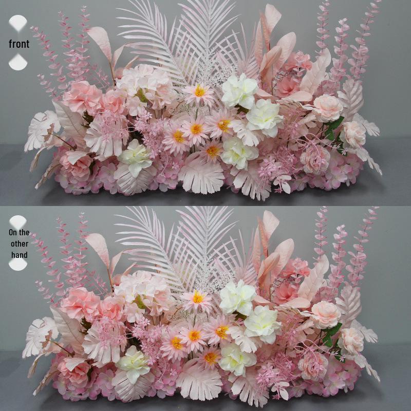 Artificial Wedding Aisle Flower Row: Table & Stage Decoration Simulation Flowers