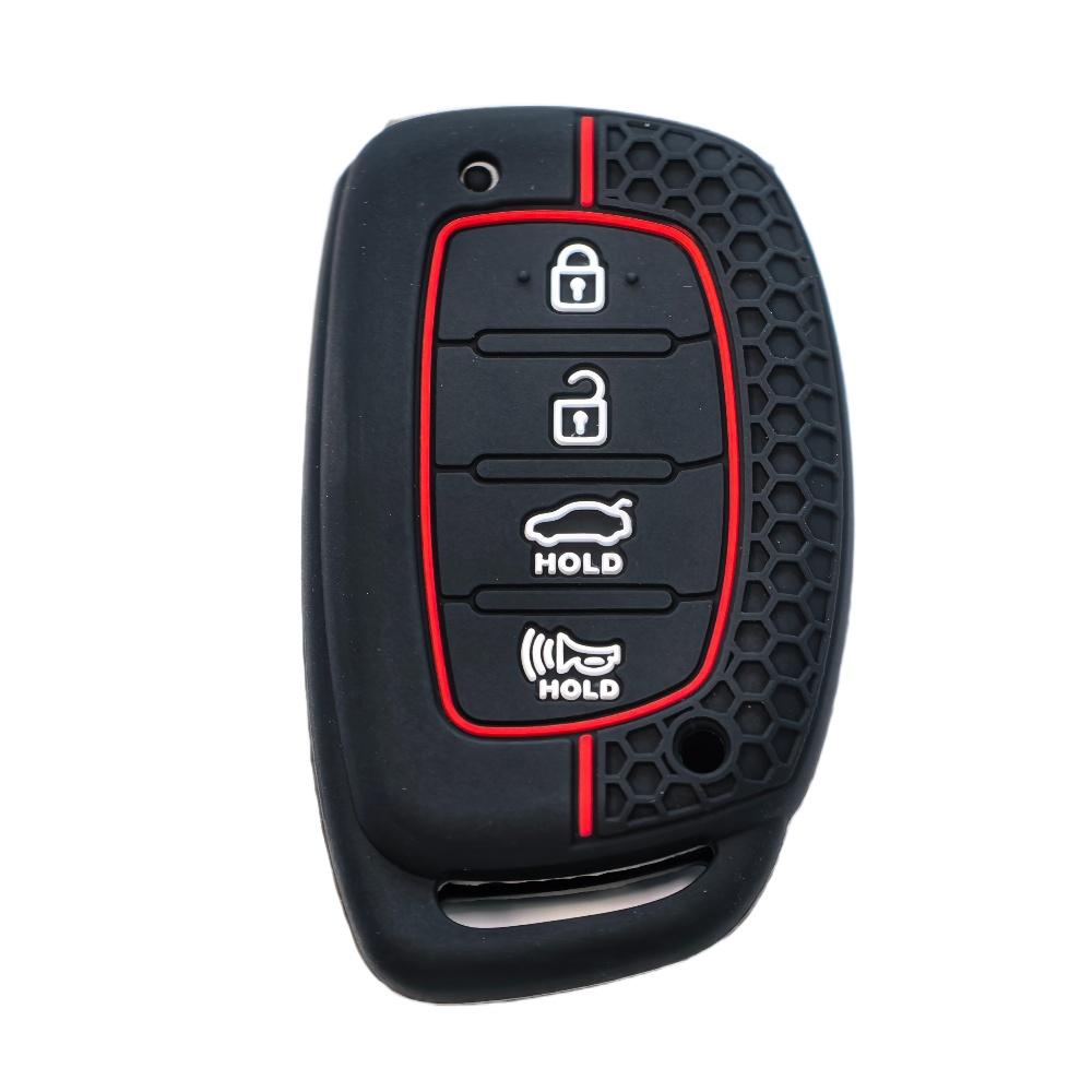 3/4 Buttons Silicone Car Remote Key Case Cover for Hyundai Creta Ix35 Ix45 I10 I30 I40 Tucson Santa Fe Rena Sonata Elantra