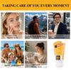 JULYSTAR Face Sunscreen, Moisturizing Makeup Primer, Non-Sticky Lightweight Sunscreen Cream for Daily Wear