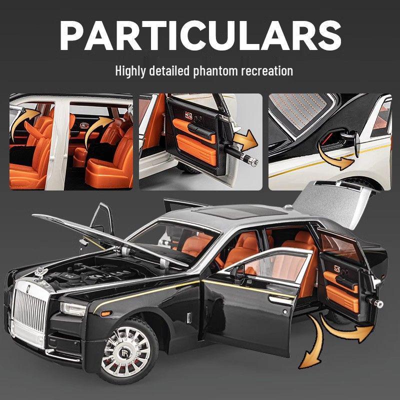 1:18 Scale Rolls-Royce Phantom Alloy Car Model - Collector's Item and Decorative Piece