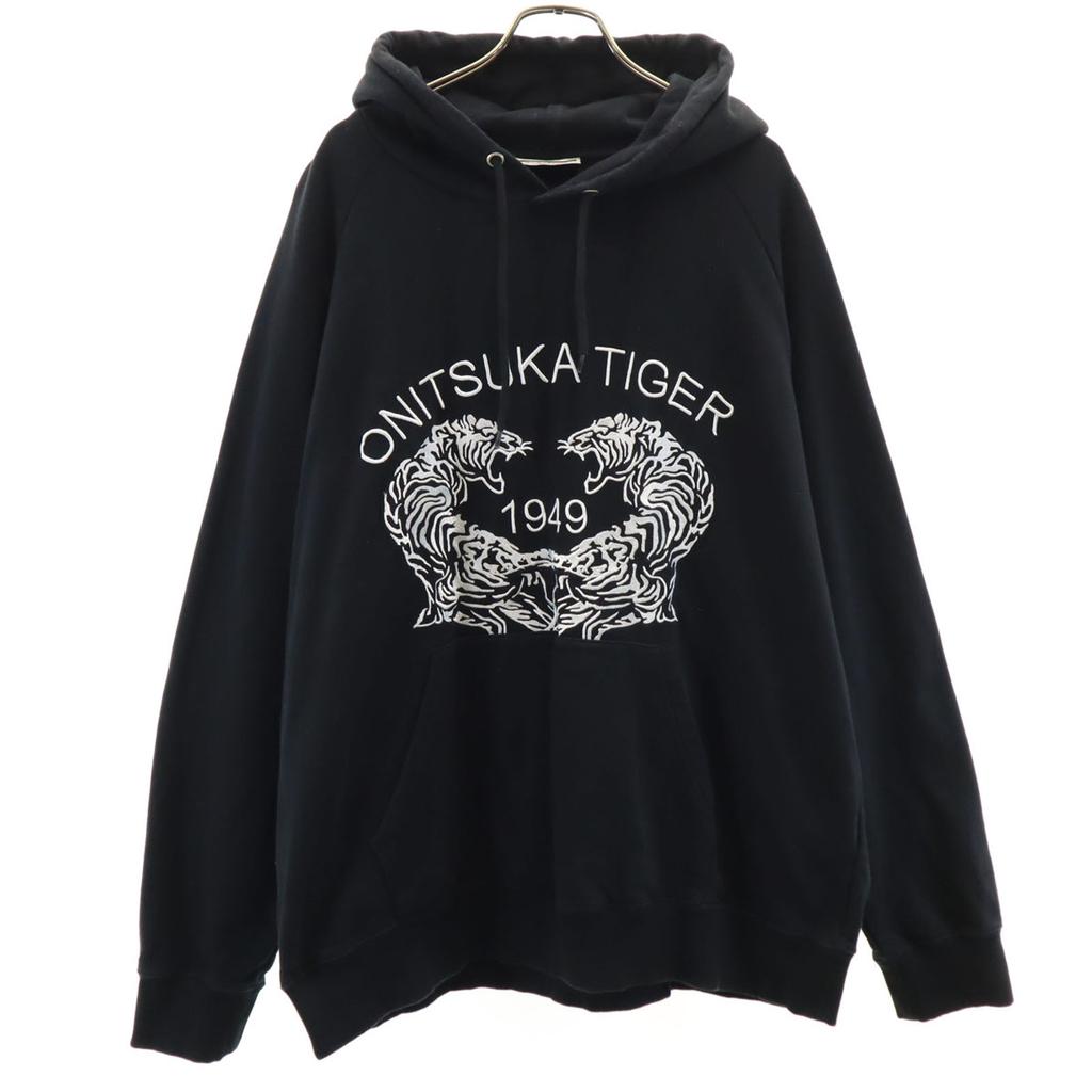 ONITSUKA TIGER Long Sleeve Sweatshirts XL Black Men's Used