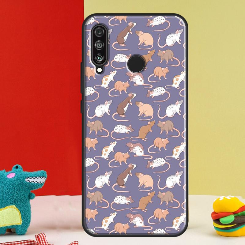 Mouse Rat For Huawei Nova Y91 Y90 Y60 Y70 Y72 Y61 9 10 SE 12i 12s 11i 5T P60 Pro P20 P30 P40 Lite Case