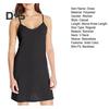 Women Nightdress V Neck Backless Sleeveless Solid Color Spaghetti Strap Slim Fit A-line Homewear Strappy Dress Sleep Dress