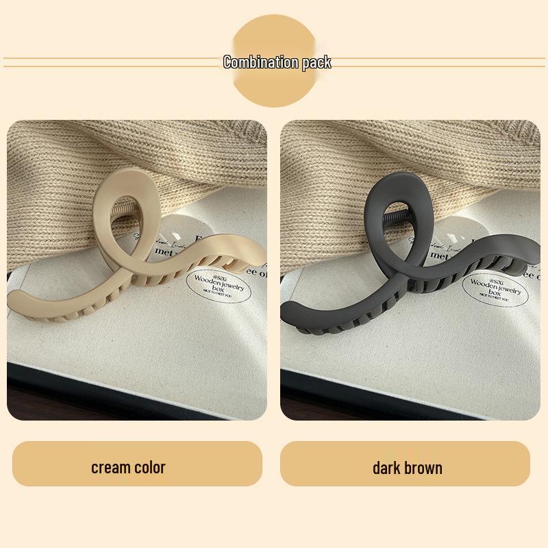 2024 Frosted Large Star Hair Clip - High-End Shark Clip Accessory for Women