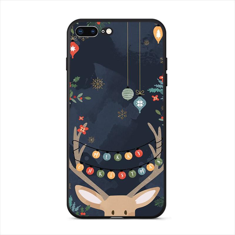 Merry Christmas Phone Cases For iPhone 11 Pro Max 7 8 6 6S Plus 5 5S 12 Mini Santa Claus For iPhone XR X XS Max TPU Cover Shells