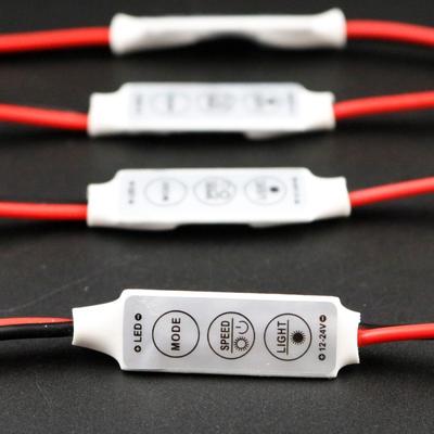 3 Keys Single Color Brightness Dimmer LED Controller for Strip Light