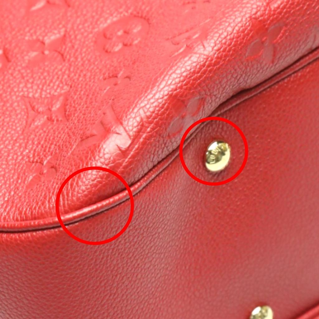 Louis Vuitton Monogram Empreinte Spontini Handbag Monogram Empreinte Red M42820 Used