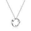 Mobius Ring Necklace: Women's Summer Luxury, Niche Design, High-End Feel, 2023 New Simple Clavicle Chain, Ins Style.