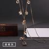 Suijue Jewelry 2020 Autumn And Winter Crystal Sweater Chain Female Long Versatile Crystal Necklace Accessories