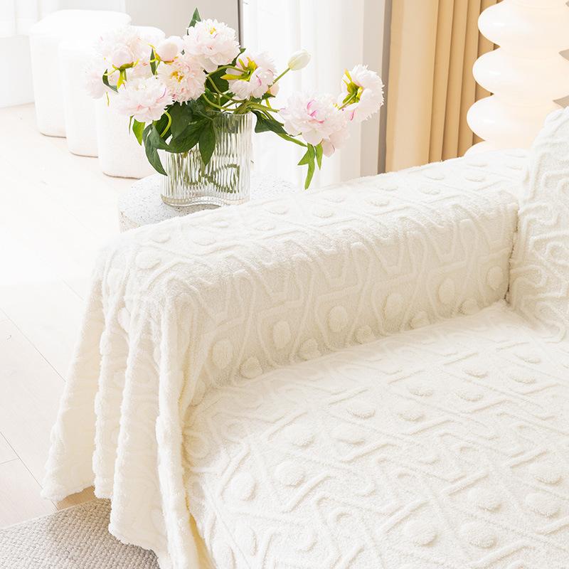 Plush Sofa Cover Cloth Winter Full Cover Sofa Cover Sofa Cover One Piece Sofa Cover