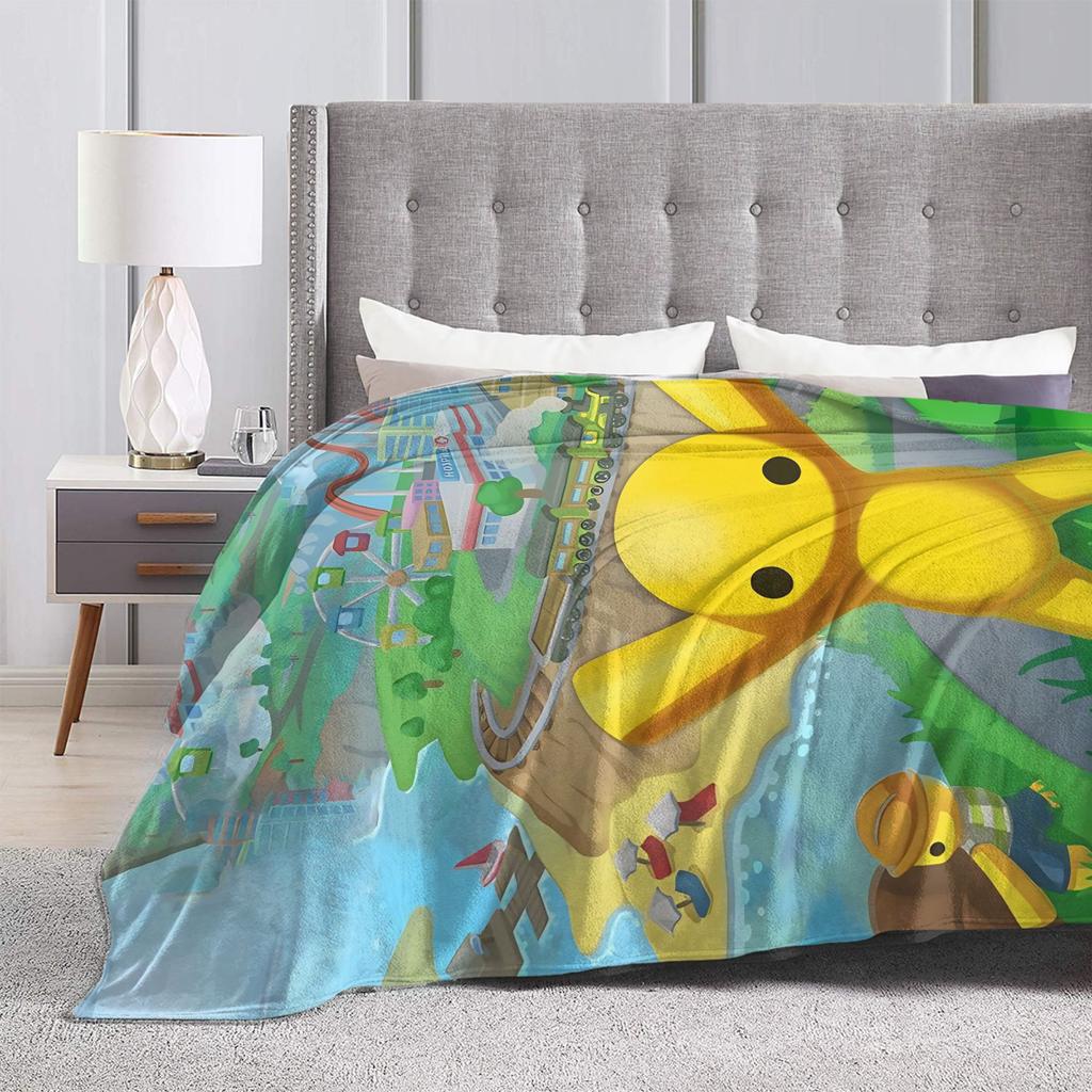 Wobbly Life Sandbox Game Blankets Quality Soft Warm  Bedding Throws Spring Camping Home Decor Graphic Bedspread