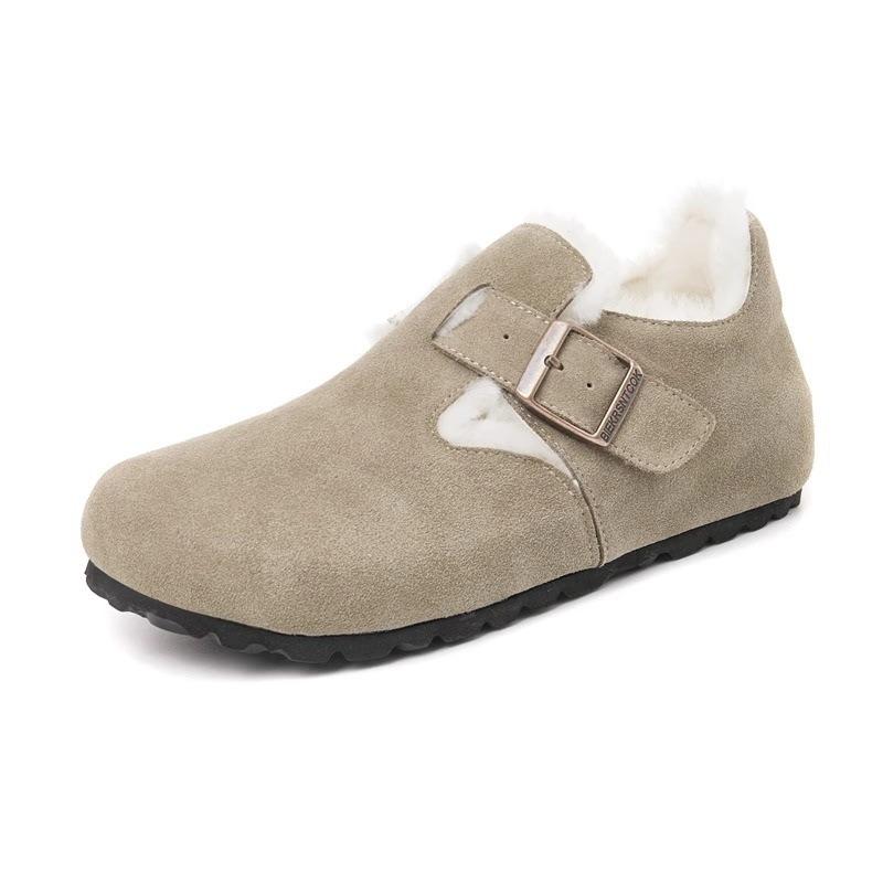 

Кожаные женские весенние новые пробковая подошва плоская подошва коровья кожа рыбалка повседневная сумка голова тапочки 35