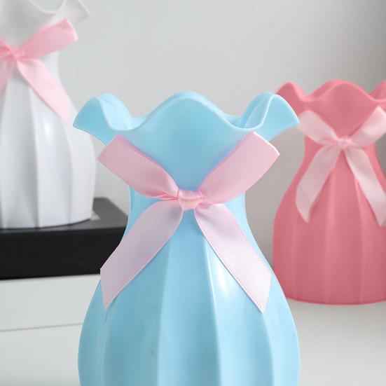 Flower Vase Simple Style High Strength Shatterproof Simulation Dried Flower Arrangement Modern Vase Desktop Decor