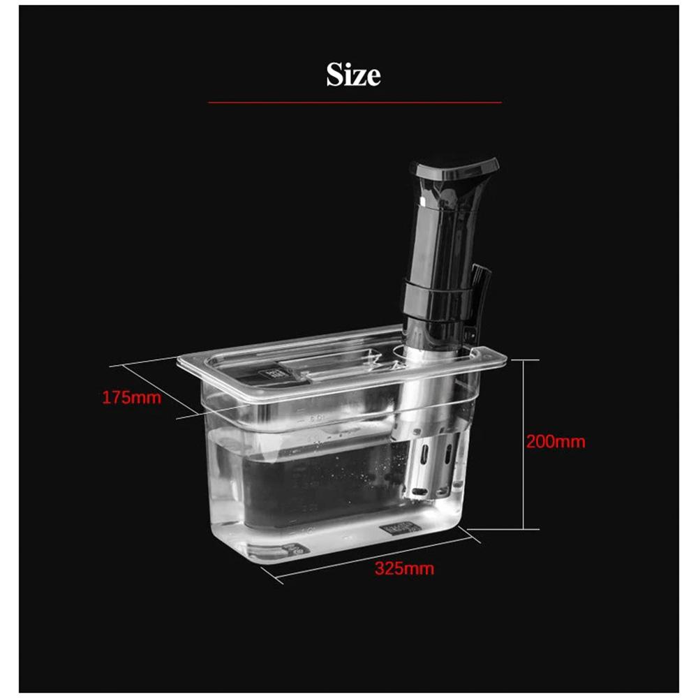 Sous Vide Cooker Container 6L 11L Two Sizes Food Grade PC Material For Immersion Circulators Durable Kitchen Tool