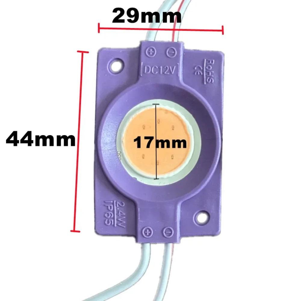10PCS Mayorista Impermeable IP65 12V Módulo Led Multicolor Luz COB Retroiluminación Banner Tienda Decoraciones Navideñas Blanco Cálido