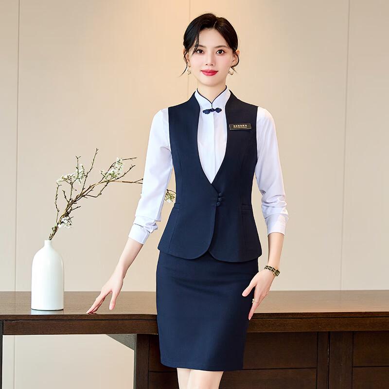 Trueman Women's Navy Blue Professional Apparel