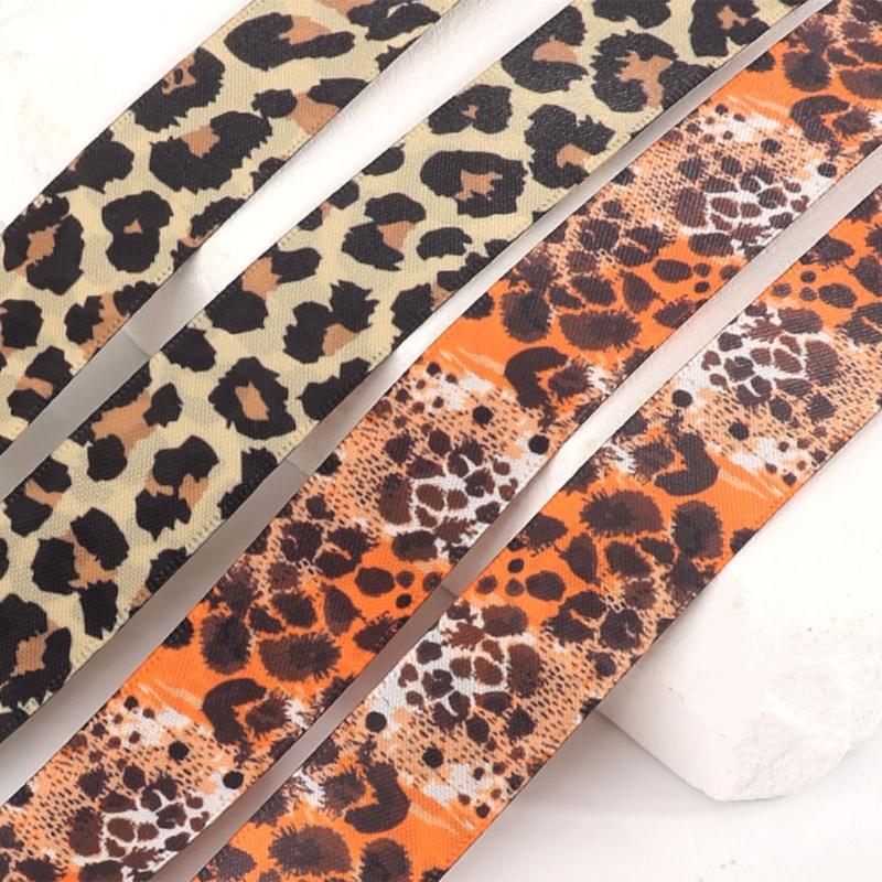 Leopard Print Flat Shoelaces For Casual Shoes Sports Sneakers Boots Soft Polyester Shoe Strings Footwear Accessories