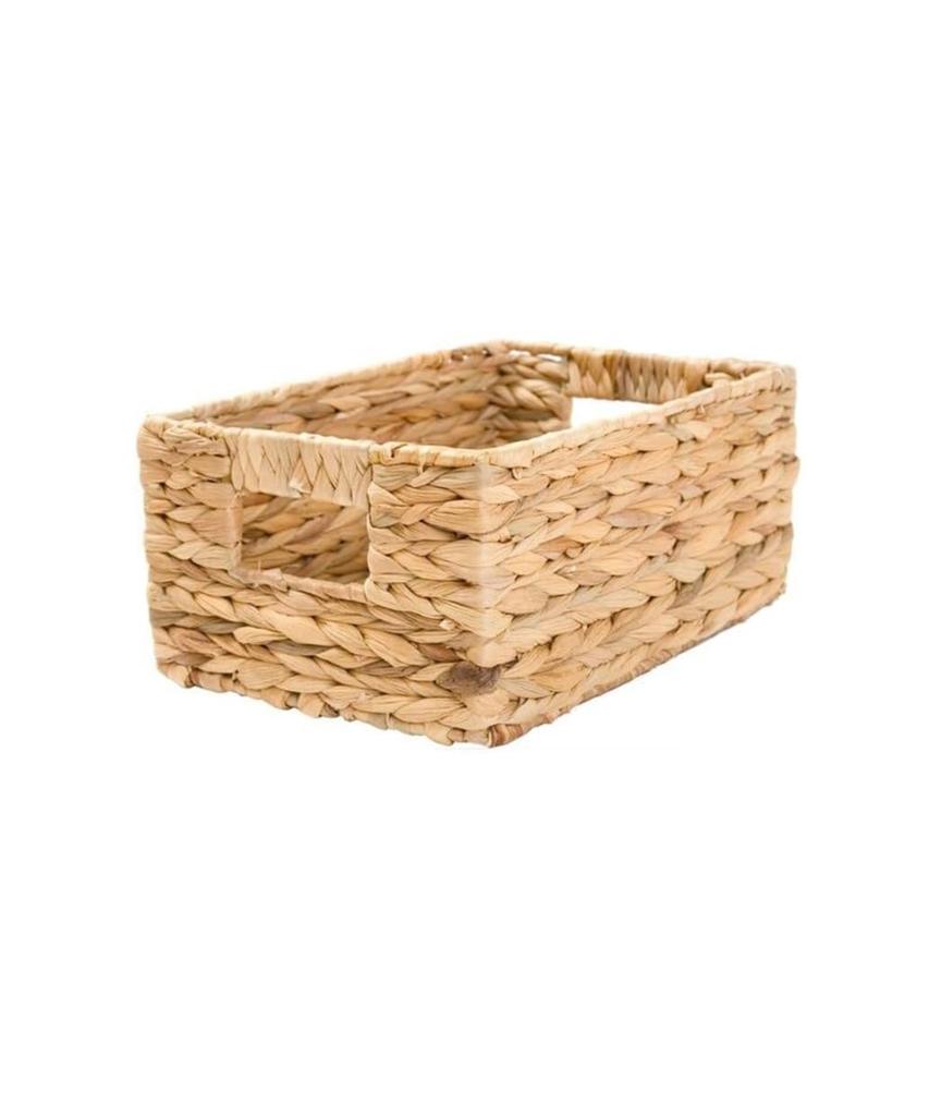 Nitori Musca Water Hyacinth Basket 8161066, Natural, Quarter Size