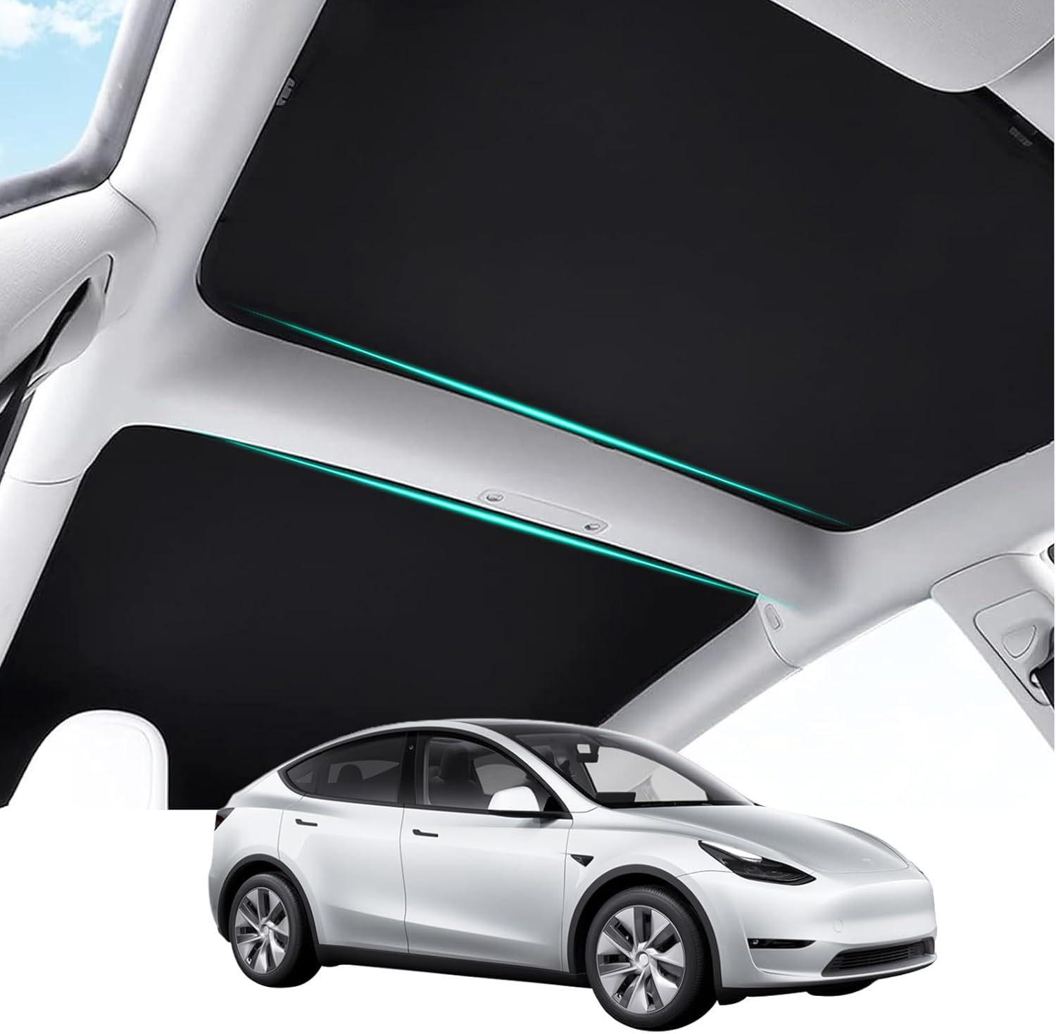 

Tesla Model YL Sunroof Sunshade: 25-Year Ice Crystal Heat Insulation No specifications