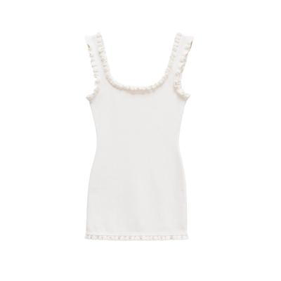 Gestricktes Spitzen-Camisole und Minirock-Set F7-9467