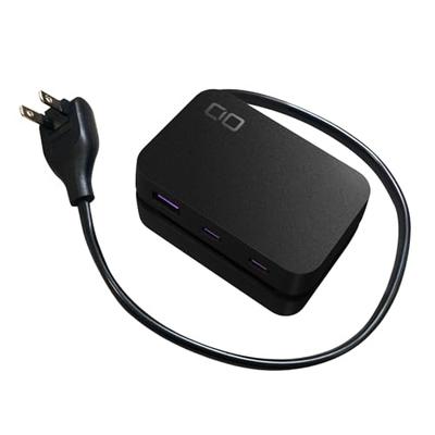 CIO Polaris CUBE Power Strip with USB and Built-in Cable, Desktop, Travel, Portable, 0.5m Extension Cord with Storage Reel, 5 Total Type-C and Type-A