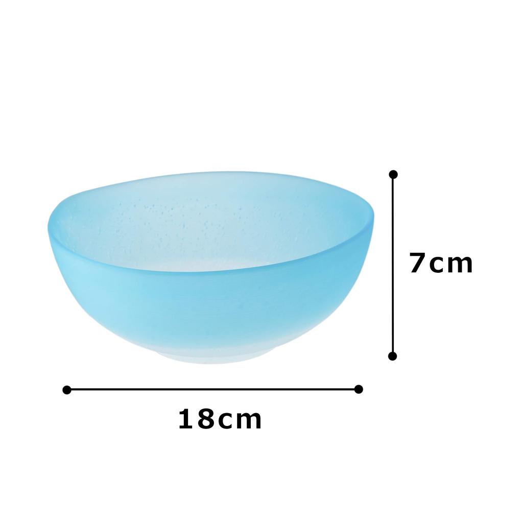 Aoyama Glass Izumi Glass Bowl, approx. 18cm, Made in Japan, AMG-IZ-175