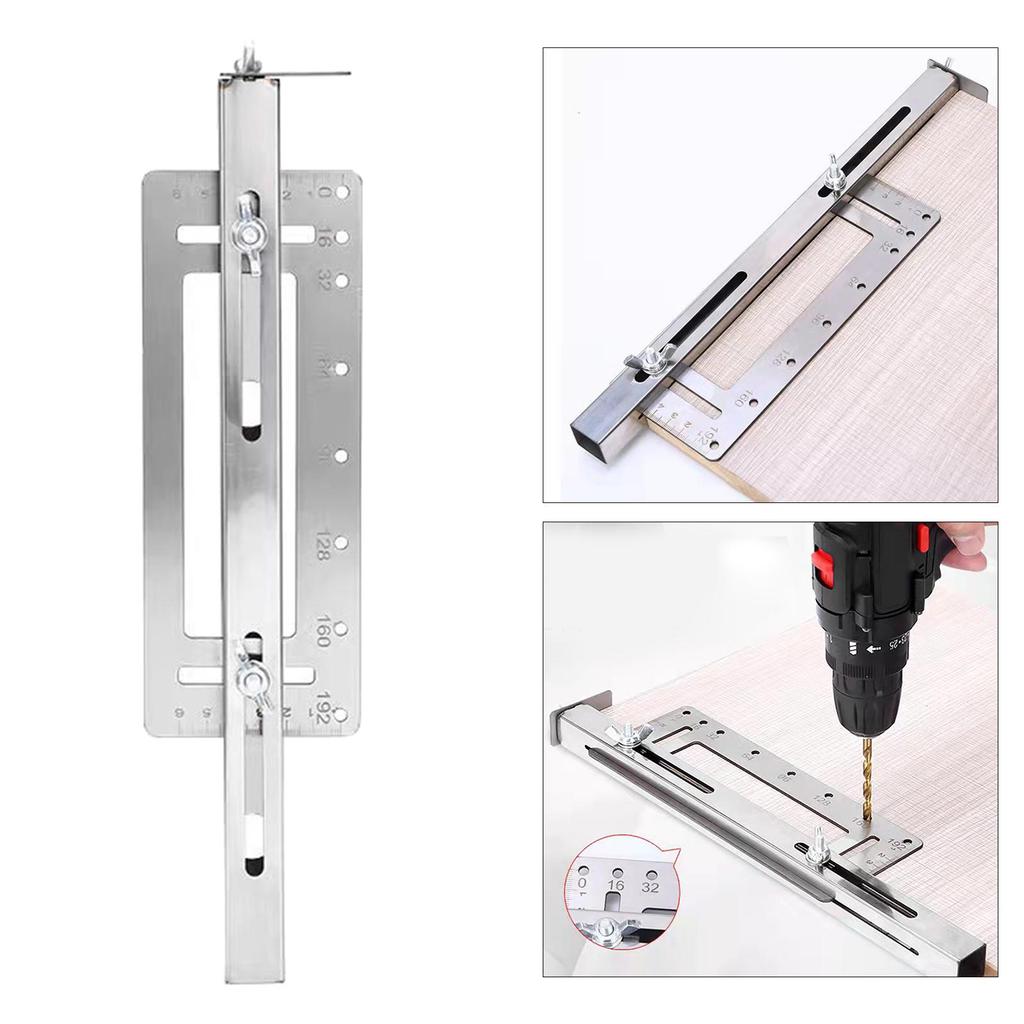 Cabinet Drill Locator Jig Drawer Handle Hole Sleeve Hardware Template Tool Woodworking Tools