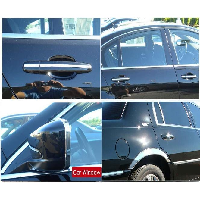 3/4" Wide by 16FT Automotive Chrome Trim Molding, Universal Car Side Moldings UV-Protected Scratch-Proof for All Vehicles Exterior Interior Door