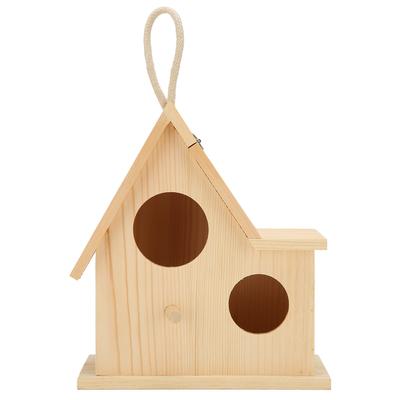 Nids d'oiseaux en bois pour l'extérieur, nichoir, boîte d'élevage, cage à oiseaux pour jardin, arrière-cour, balcon, décoration